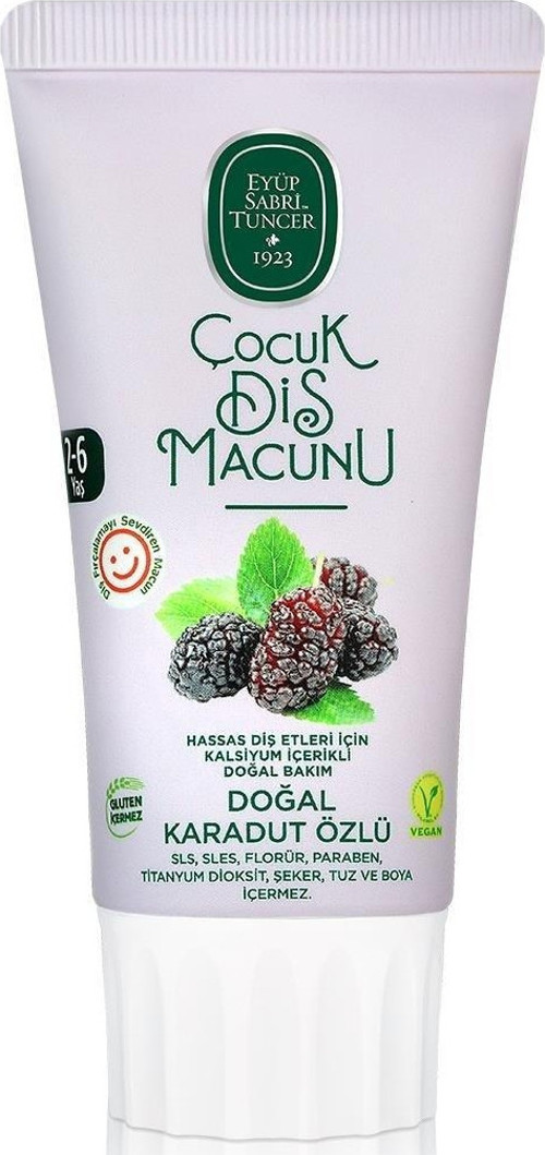 Eyüp Sabri Tuncer Doğal Karadut Özlü Diş Macunu 2-6 Yaş 60 ml