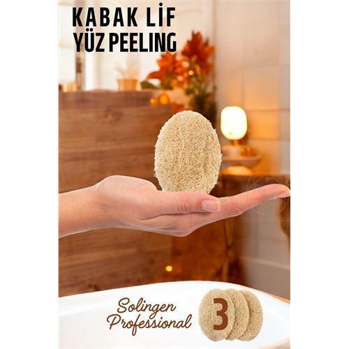  Yüz Peeling Kabak Lifi 3 adet Solingen Professional