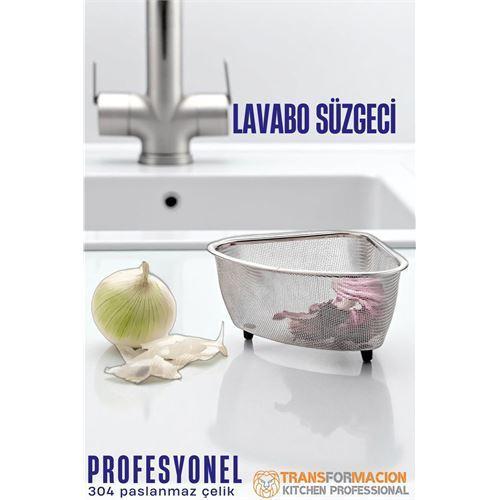 Modacar Lavabo Süzgeci -Lavabo Çöplüğü - Lavabo İçi Çöp Süzgeci 304 Paslanmaz Çelik