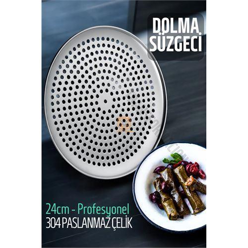  Sarma Dolma Süzgeci 24 cm 304 Paslanmaz Çelik