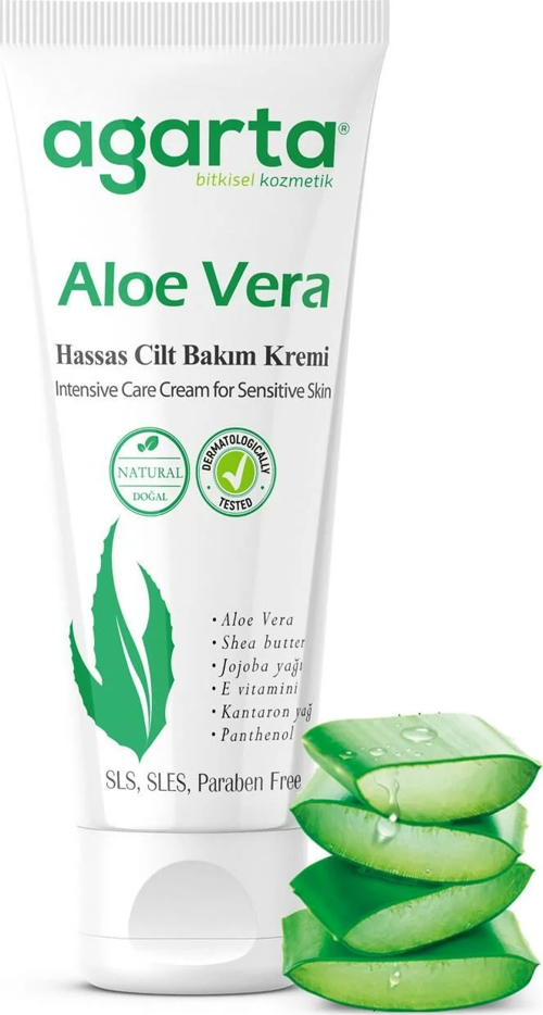Agarta Doğal Cilt Bakım Kremi 75 ml Aloe Vera