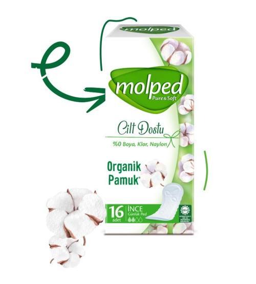Molped PureSoft İnce Günlük Ped 16 Adet