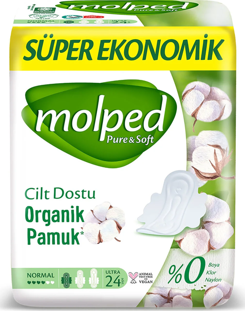 Molped PureSoft Normal Ped Süper Eko 24 Adet