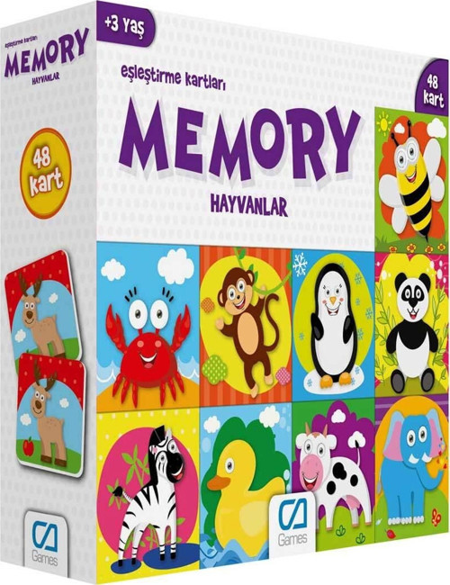Games Eşleştirme Kartları Hayvanlar 48 Kart 5041