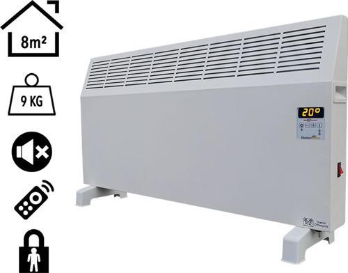 Konvektör Isıtıcı 500W Uzaktan Kumandalı Dijital HBK500D