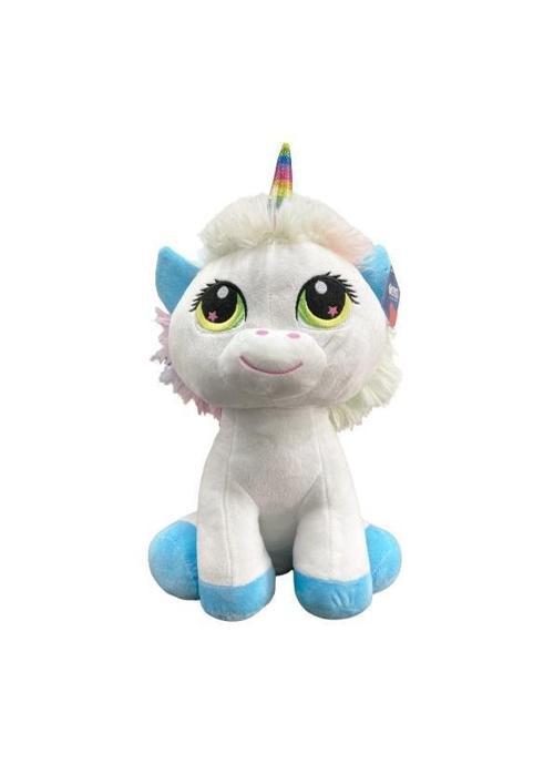 Halley Pembe Mavi Patili Unicorn 35 Cm PL62218