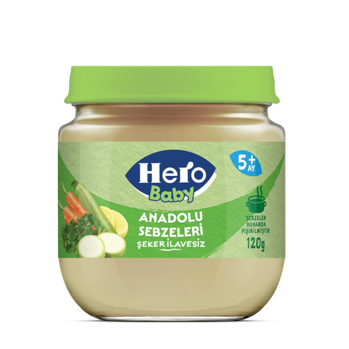 Hero Baby Anadolu Sebzeleri Kavanoz Mama 120 Gr