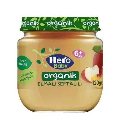 Hero Baby Organik Muz Armut Tahıllı Kavanoz Mama 120 Gr