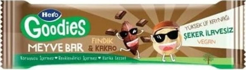 Hero Goodies Findık Kakao Meyve Bar 30 Gr