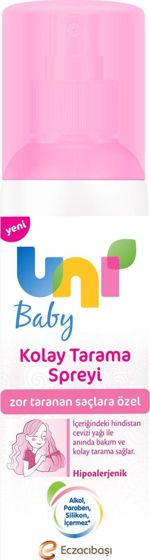 Uni Baby Kolay Saç Tarama Spreyi 200 ml