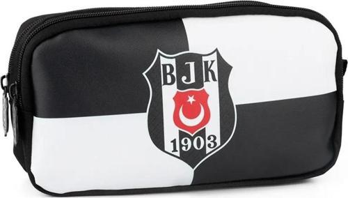 Bjk 1903 Logo Desenli Suni Deri 2 Bölmeli Kalem Çantası Kalemlik