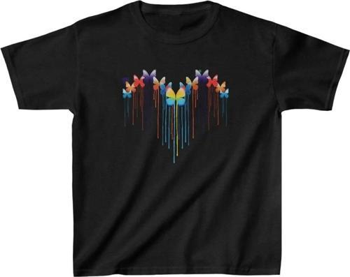 Çocuk Unisex Baskılı T-Shirt - Siyah