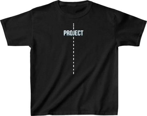 Çocuk Unisex Baskılı T-Shirt - Siyah