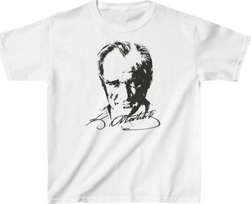 Çocuk Unisex Baskılı T-Shirt - Beyaz
