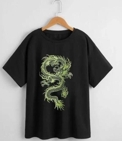 Çocuk Unisex Baskılı T-Shirt - Siyah