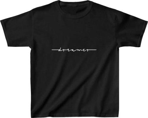 Çocuk Unisex Baskılı T-Shirt - Siyah