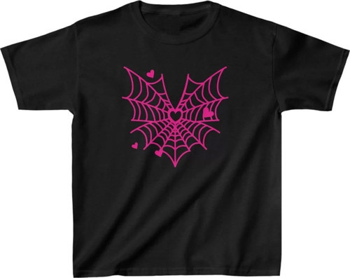 Unisex Çocuk Baskılı T-Shirt - Siyah