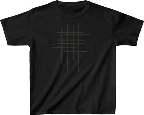 Çocuk Unisex Baskılı T-Shirt - Siyah