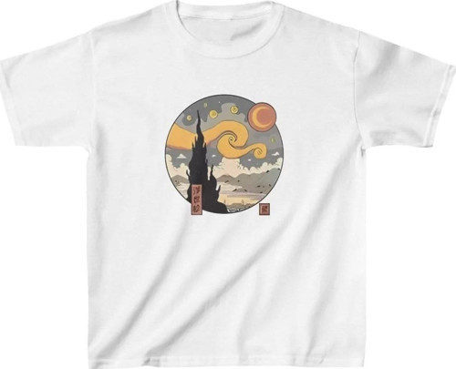 Çocuk Unisex Baskılı T-Shirt - Beyaz