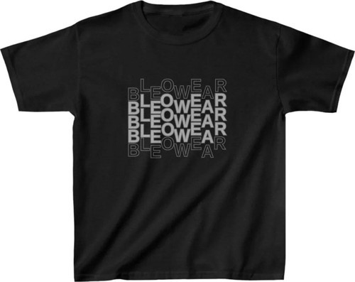 Unisex Çocuk Baskılı T-Shirt - Siyah