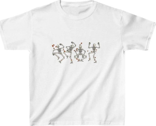 Unisex Çocuk Baskılı T-Shirt - Beyaz