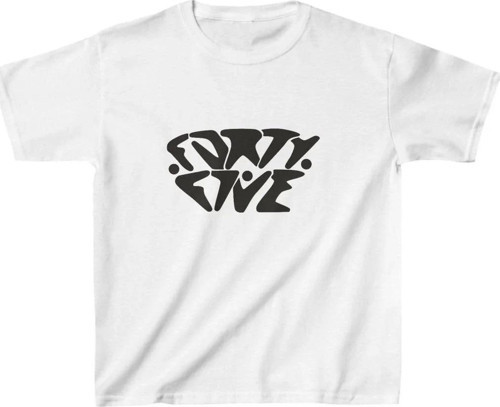 Unisex Çocuk Baskılı T-Shirt - Beyaz