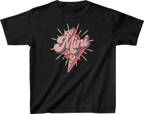 Unisex Çocuk Baskılı T-Shirt - Siyah