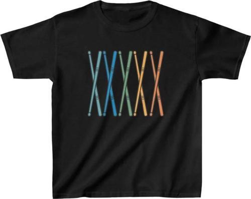 Unisex Çocuk Baskılı T-Shirt - Siyah