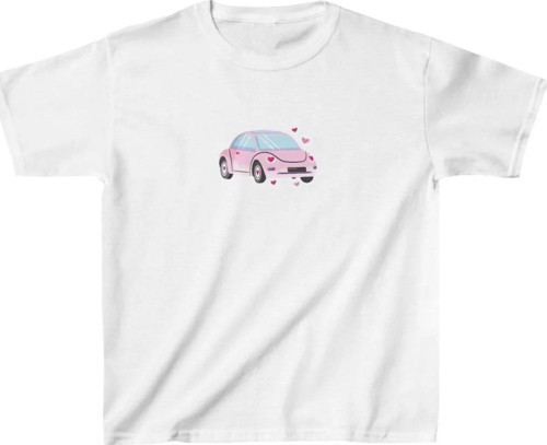 Unisex Çocuk Baskılı T-Shirt - Beyaz