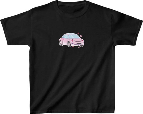 Unisex Çocuk Baskılı T-Shirt - Siyah