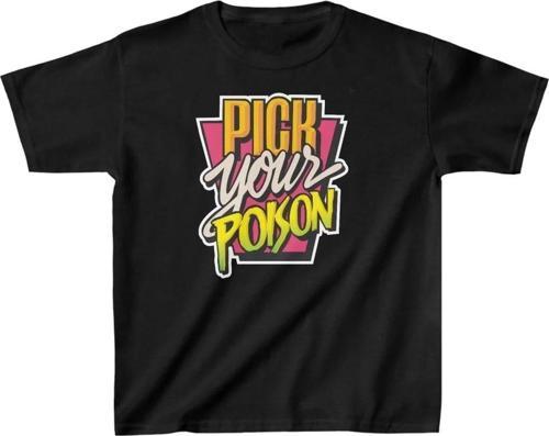 Unisex Çocuk Baskılı T-Shirt - Siyah