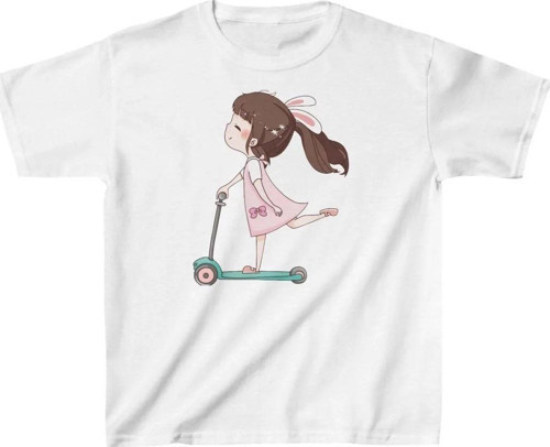 Unisex Çocuk Baskılı T-Shirt - Beyaz