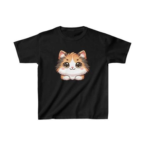 Unisex Çocuk Baskılı T-Shirt - Siyah