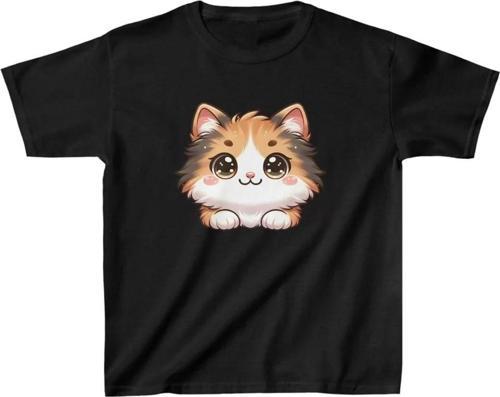 Unisex Çocuk Baskılı T-Shirt - Siyah