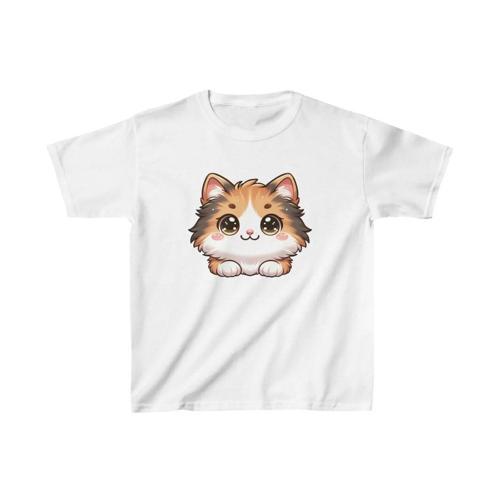 Unisex Çocuk Baskılı T-Shirt - Beyaz