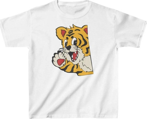 Unisex Çocuk Baskılı T-Shirt - Beyaz