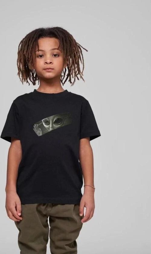 Çocuk Unisex Baskılı T-Shirt - Siyah