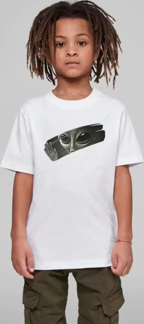Çocuk Unisex Baskılı T-Shirt - Beyaz