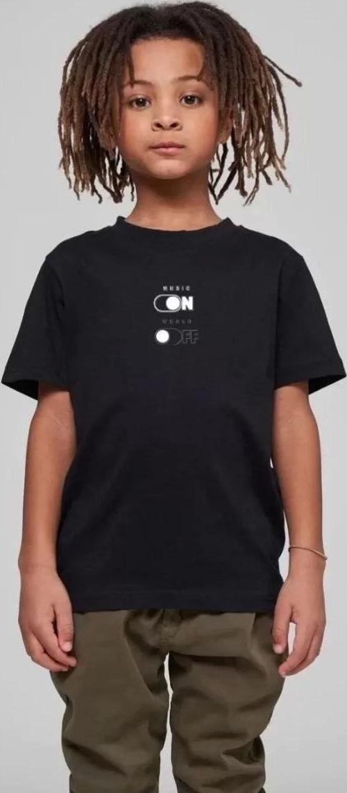 Çocuk Unisex Baskılı T-Shirt - Siyah