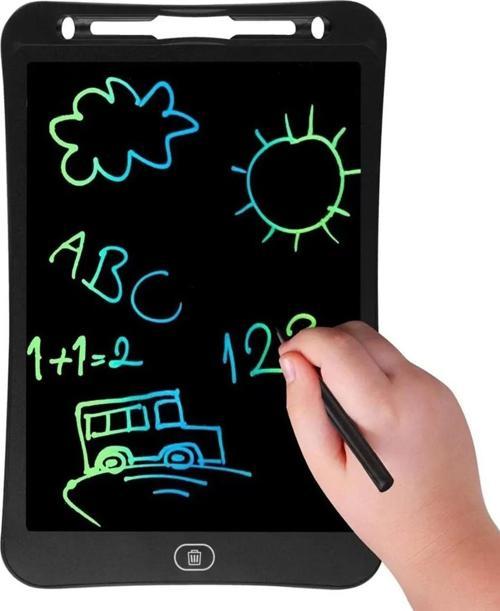 10 Inch Kalemli LCD Dijital Çizim Eğitim Yazı Tableti Dijital Çizim Pedi Siyah