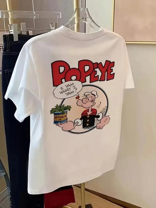 Erkek Oversize Tişörtü  Popeye the Sailor Retro Vintage Ispanak | Hediye olarak idealdir, farklı boy