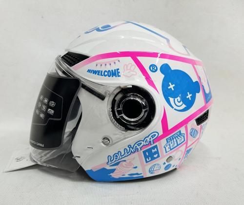 Yarım Kask Of-627 Şefaf Vizörlü