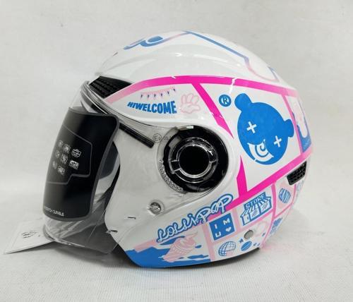 Yarım Kask Of-627 Şefaf Vizörlü