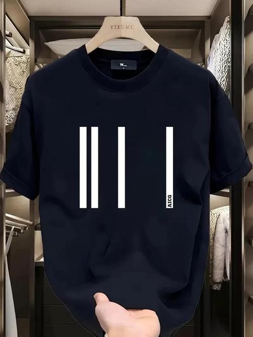 AICG Ön Arka Baskılı Bisiklet Yaka Kadın Oversize Bisiklet Yaka T-shirt - Siyah
