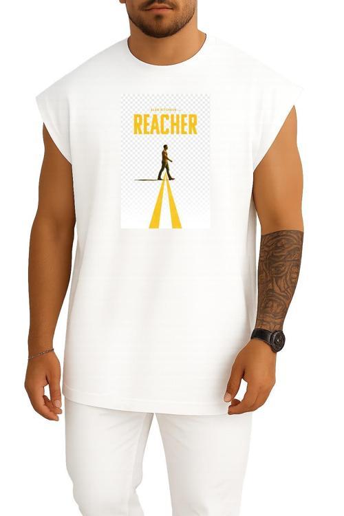 Oversize Alan Ritchson Reacher Göğüs Tasarımlı Atlet
