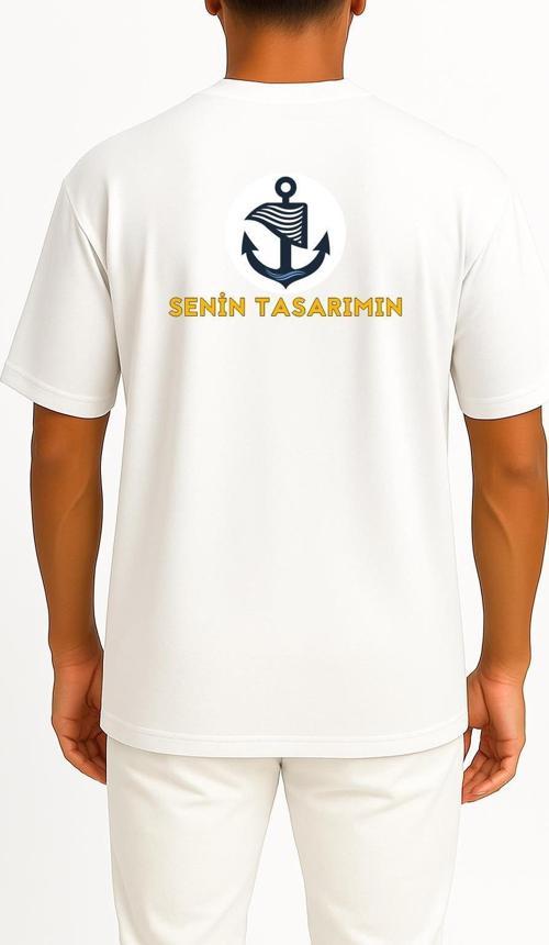 Oversize Kişiye Özel - Kendin Tasarla Sırt Tasarımlı Unisex T-Shirt