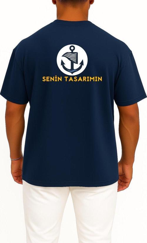 Oversize Kişiye Özel - Kendin Tasarla Sırt Tasarımlı Unisex T-Shirt