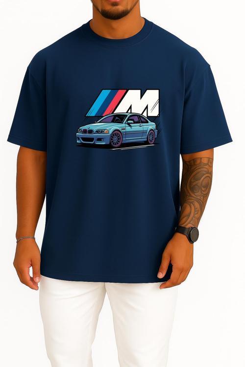 Oversize M Power E46 M3 Göğüs Tasarımlı Unisex T-Shirt