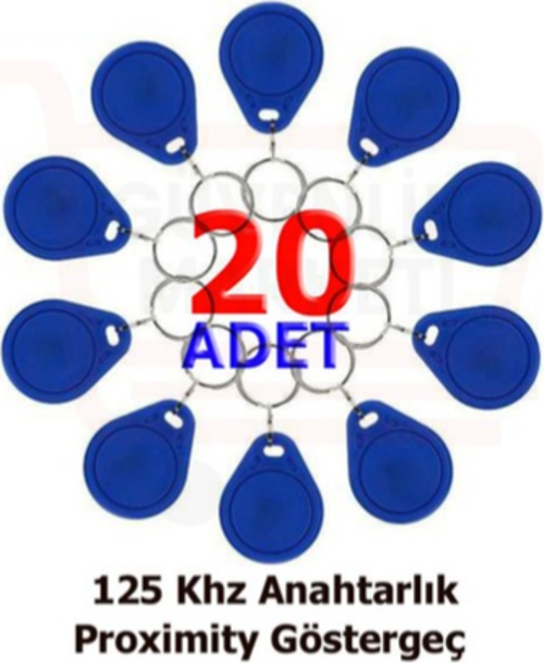 Proximity Anahtarlık Tag Göstergeç 20 Adet