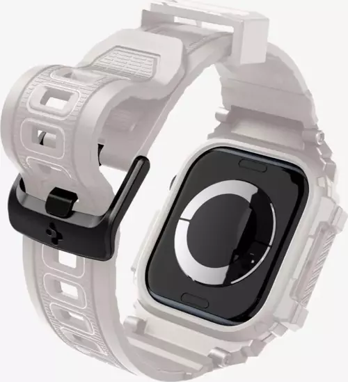 Apple Watch 46mm Seri 10 Kılıf & Kordon Kayış Rugged Armor Pro Dune Beige - ACS08607 8809971234511